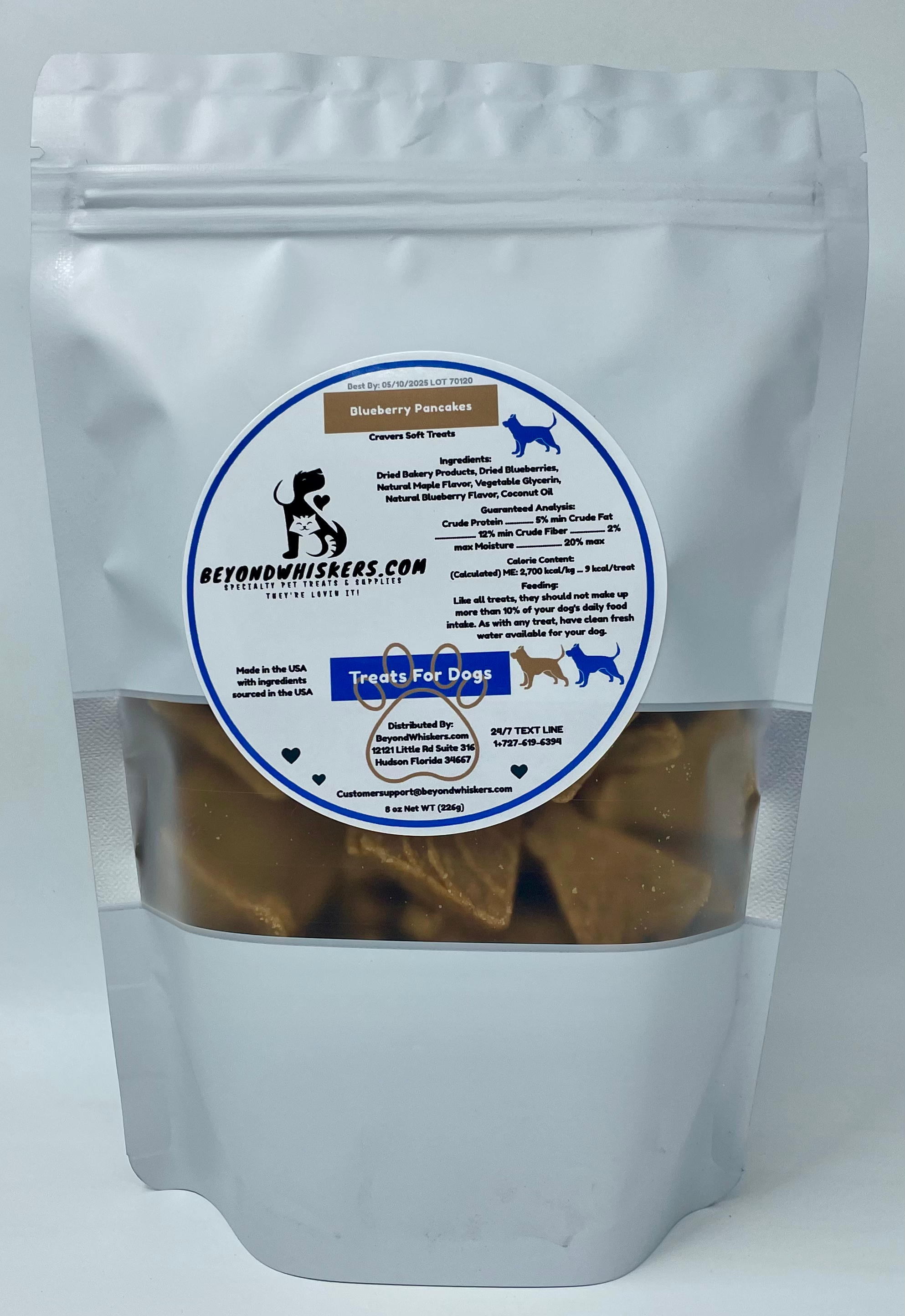 BeyondWhiskers Blueberry Pancake Soft with a hint of Crunch Dog Treats-0