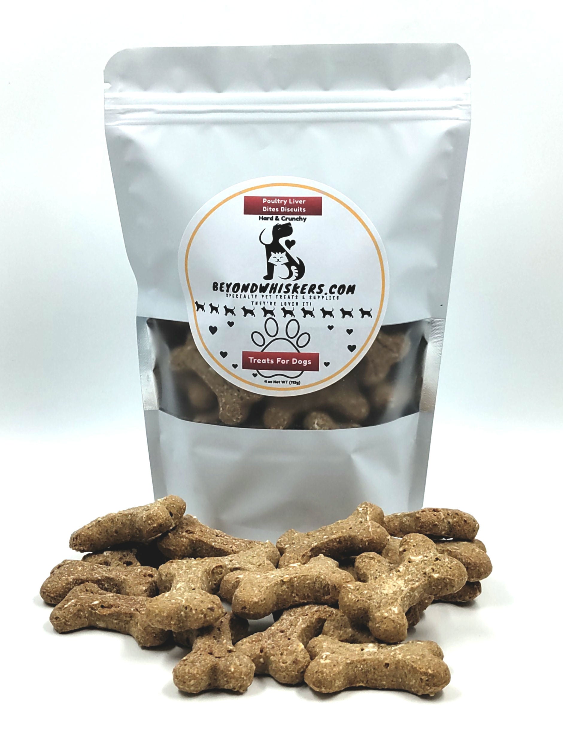 BeyondWhiskers Chicken Poultry liver Bites dog treats, Crunchy Cravers-0