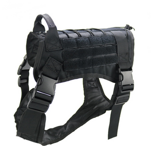 Tactical large dog vest dog patrol equipment pet dog clothes K9 chest strap-10