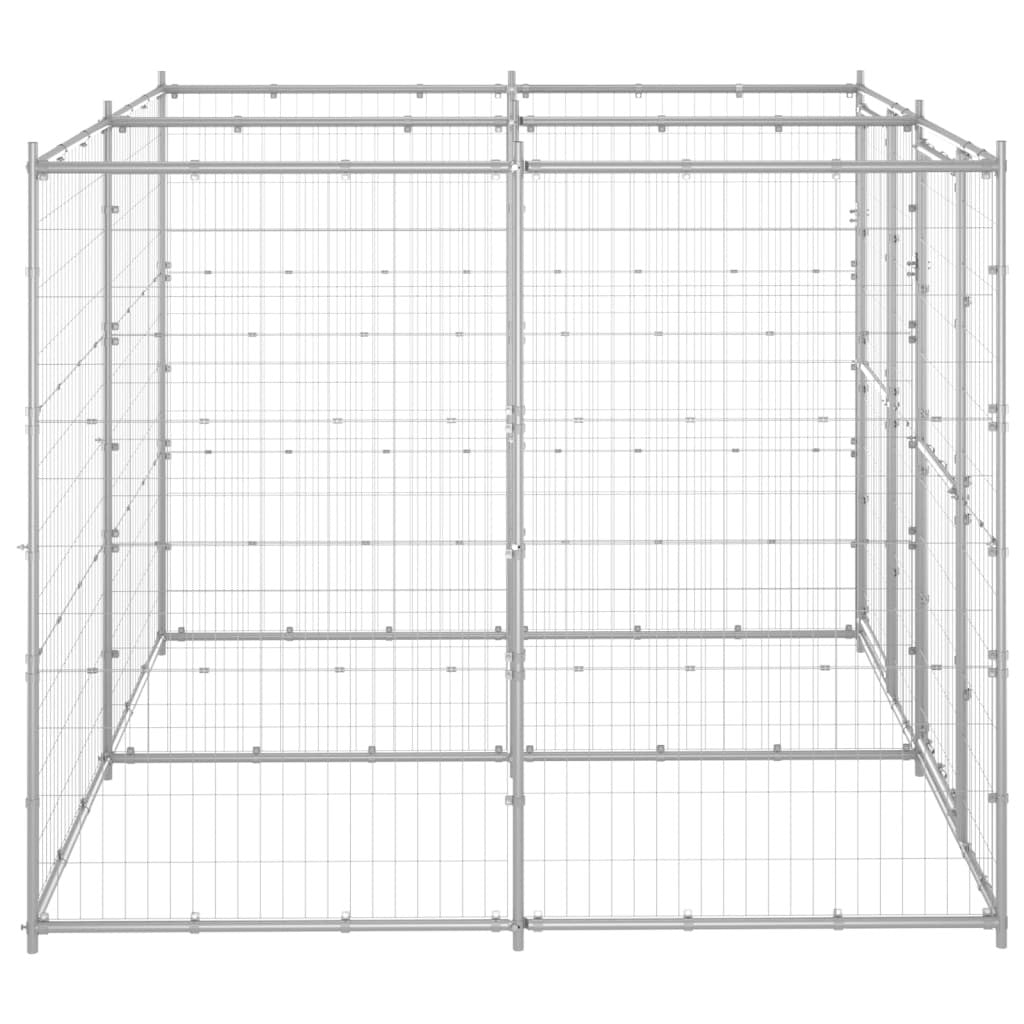 Outdoor Large dog kennel Galvanized steel-2