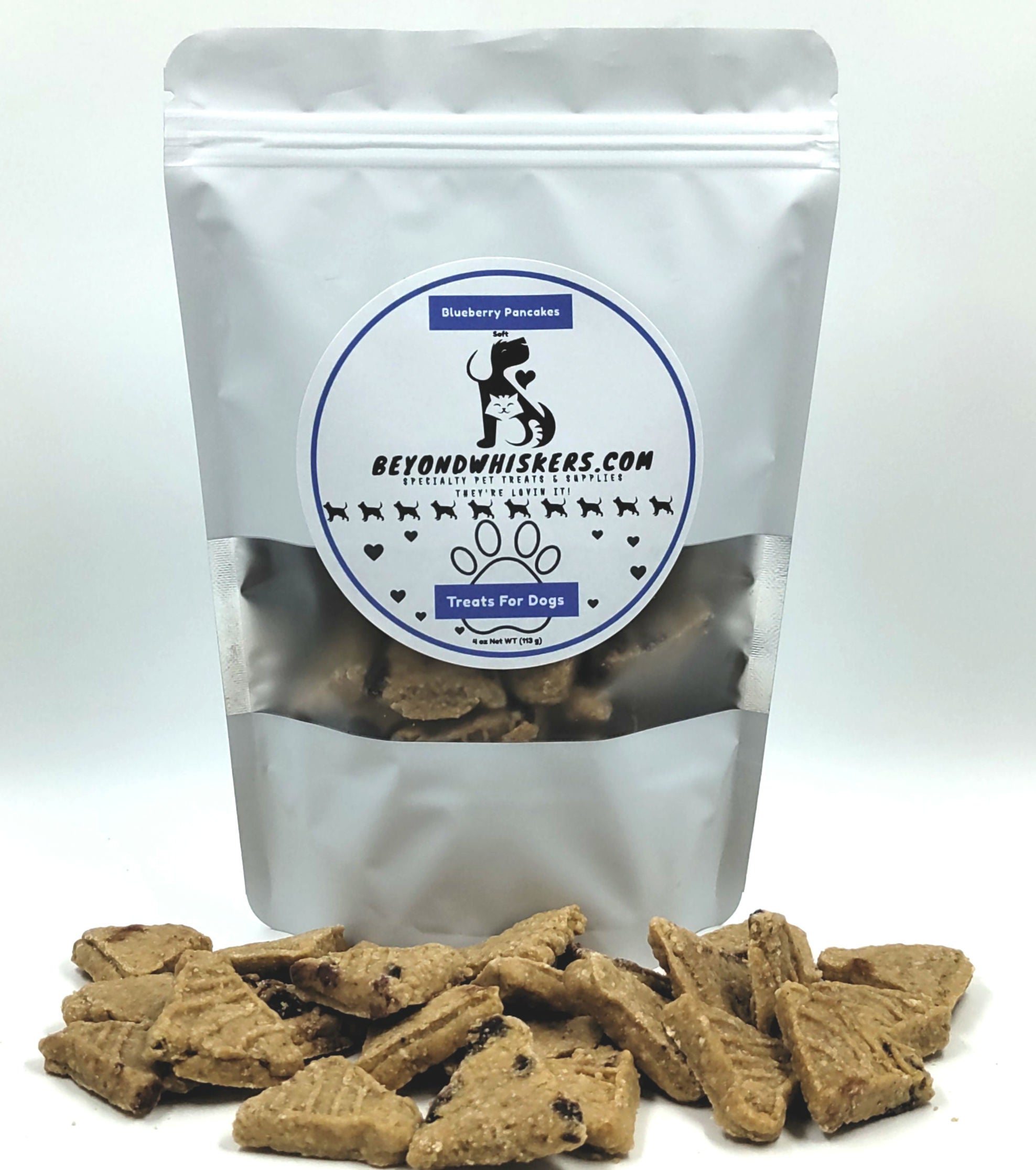 BeyondWhiskers Blueberry Pancake Soft with a hint of Crunch Dog Treats-1