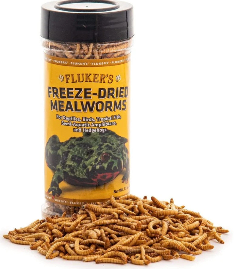 Flukers Freeze-Dried Mealworms for Reptiles, Birds, Tropical Fish, Amphibians-0