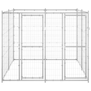 Outdoor Large dog kennel Galvanized steel-4