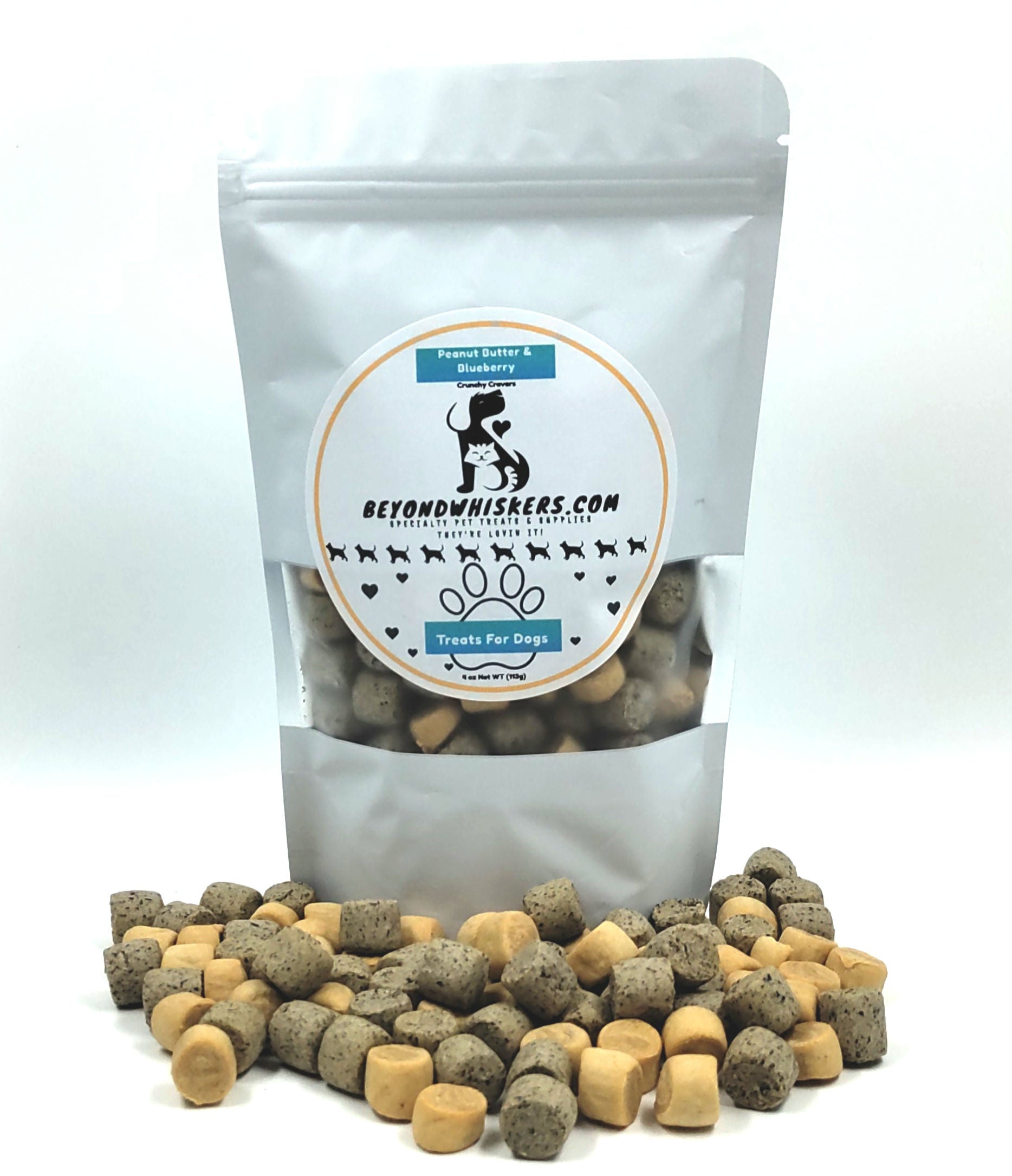 Peanut Butter and Blueberry mini bites dog treats, Crunchy Cravers-0