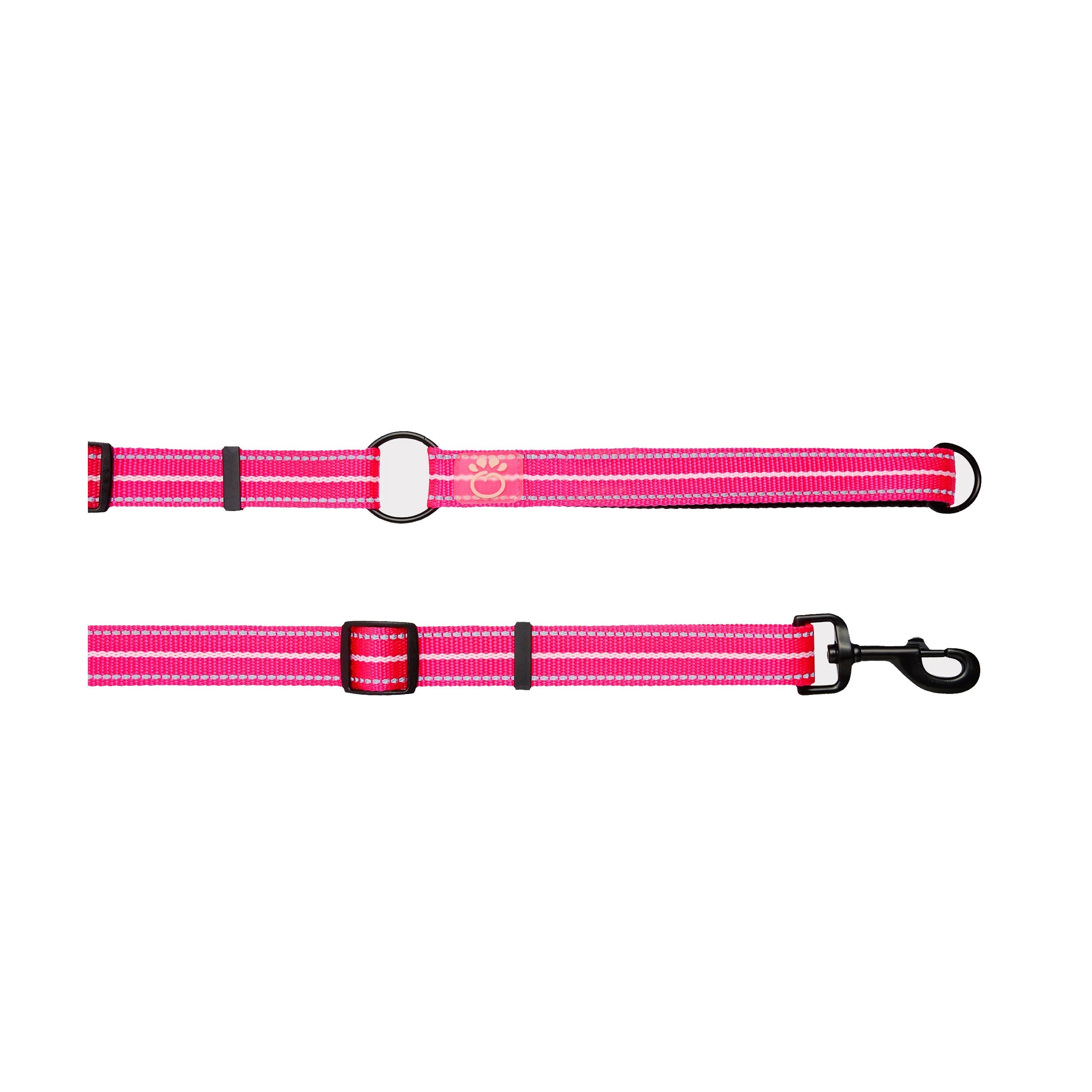 Reflective Leash - EEZY-6 - Neon Pink-0