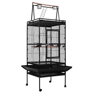 Pet Bird Cage with Perch 173cm-0