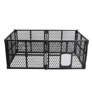 Garden Outdoor Pet Playpen Foldable 6 Panels-0