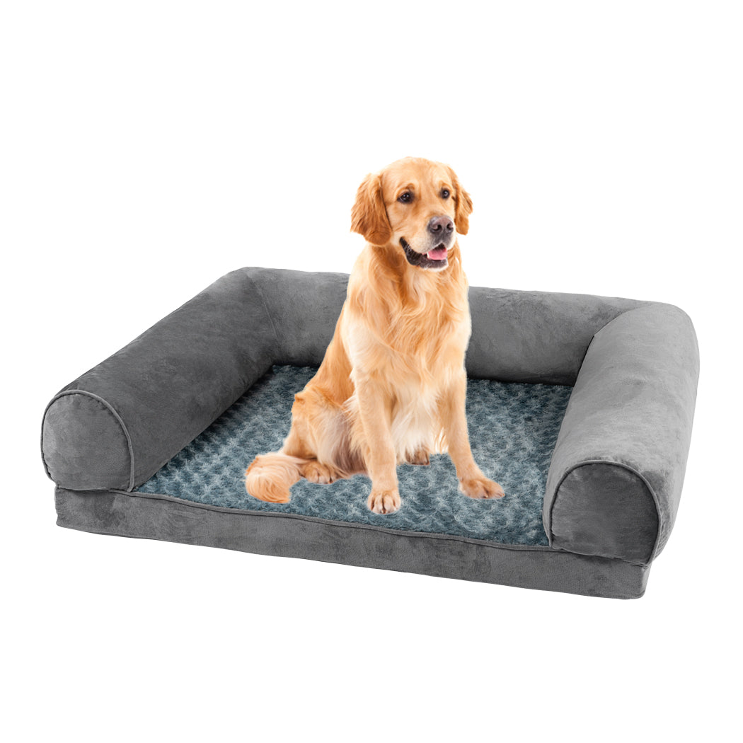 Pet Bed Sofa Warm Mattress Cushion Pillow Mat Plush L-0