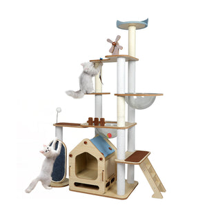 Windmill Wood Cat Condo House 168cm-0