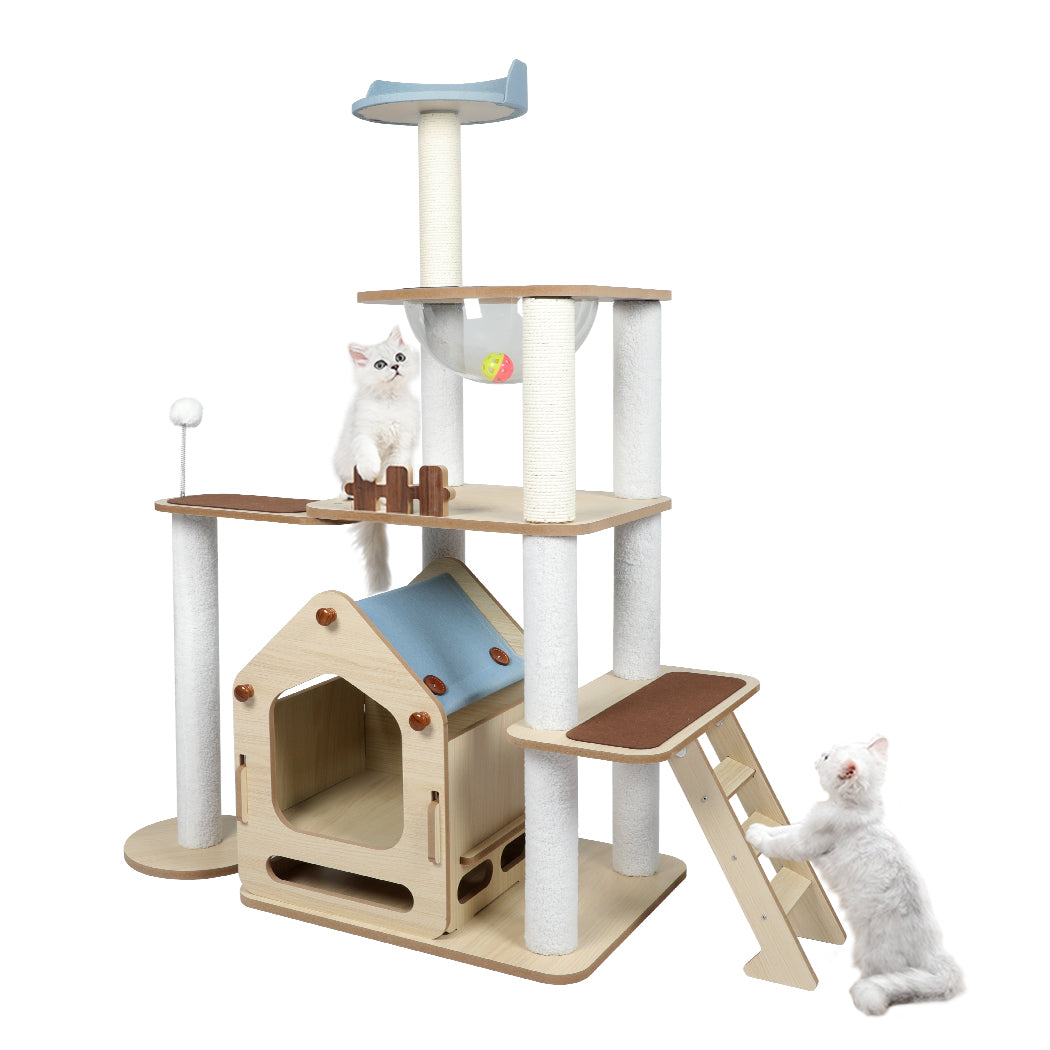 Windmill Wood Cat Condo House 138cm-0