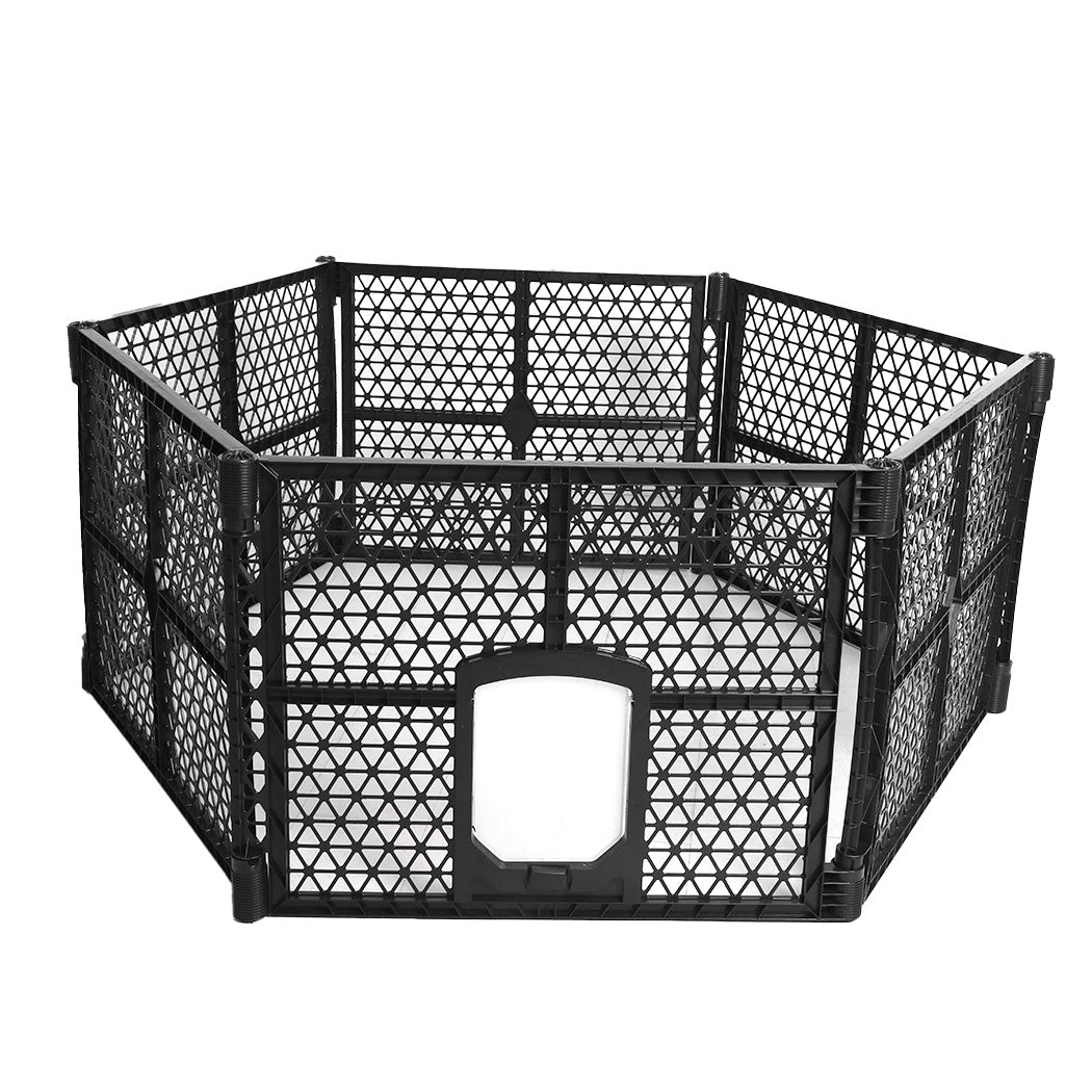 Garden Outdoor Pet Playpen Foldable 6 Panels-1