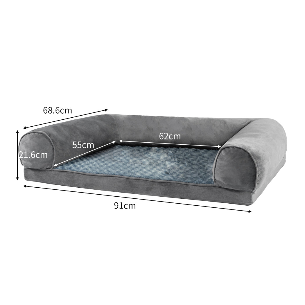 Pet Bed Sofa Warm Mattress Cushion Pillow Mat Plush L-1