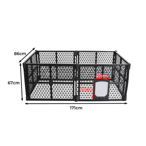 Garden Outdoor Pet Playpen Foldable 6 Panels-2