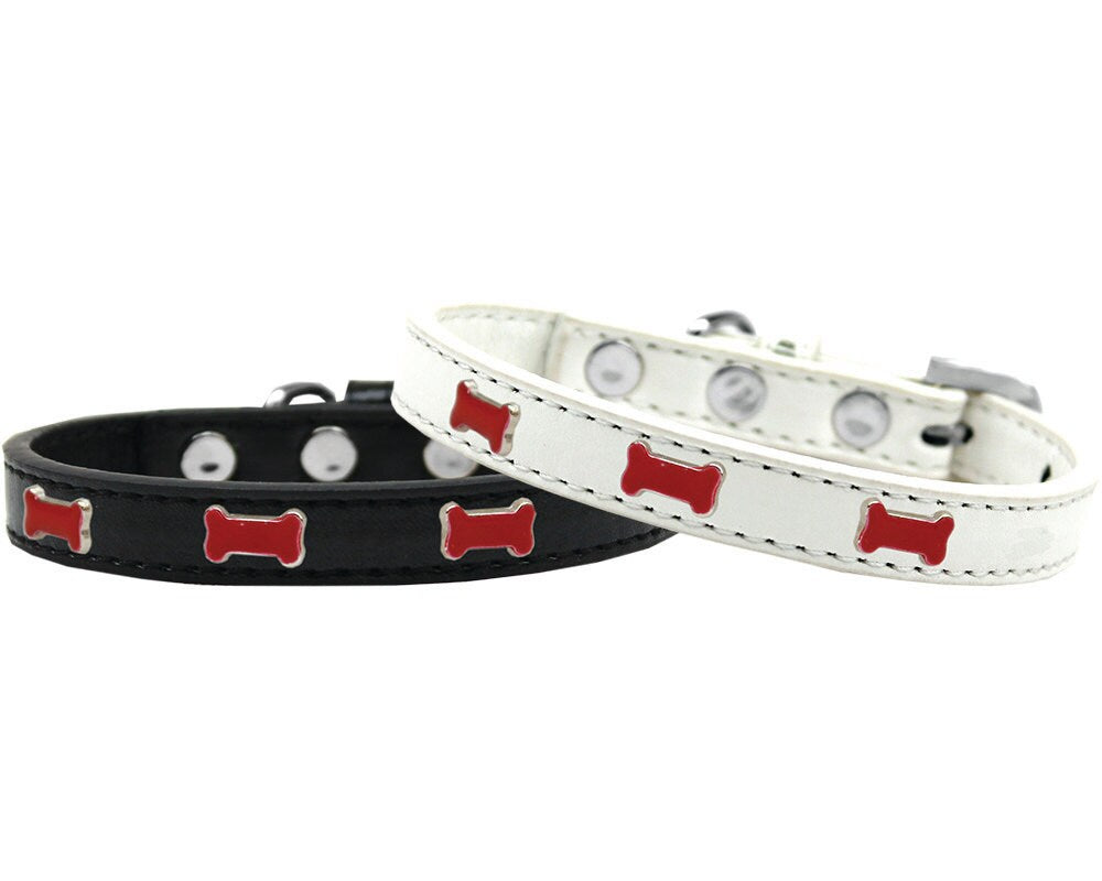 Dog, Puppy & Pet Widget Fashion  Collar, "Red Bone"-0