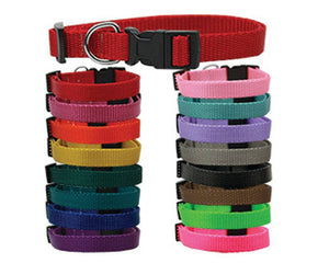 Pet Dog & Cat Nylon Collar Plain-0