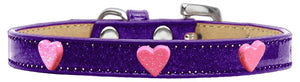 Dog, Puppy & Pet Widget Ice Cream Collar, "Pink Glitter Heart"-2