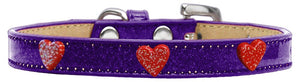 Dog, Puppy & Pet Widget Ice Cream Collar, "Red Glitter Heart"-4