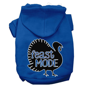 Thanksgiving Pet, Dog and Cat Hoodie Screen Printed, "Feast Mode"-3