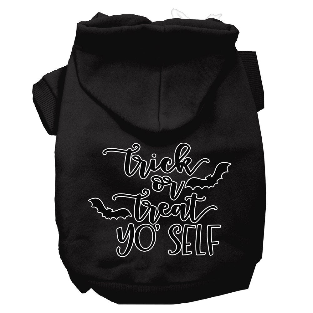 Halloween Pet, Dog & Cat Hoodie Screen Printed, "Trick Or Treat Yo' Self"-2