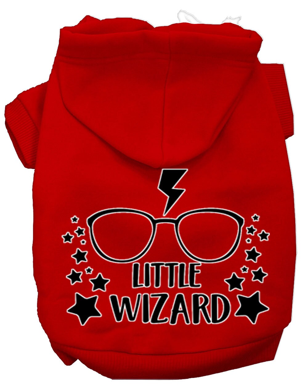 Pet Dog & Cat Hoodie Screen Printed, "Little Wizard"-10