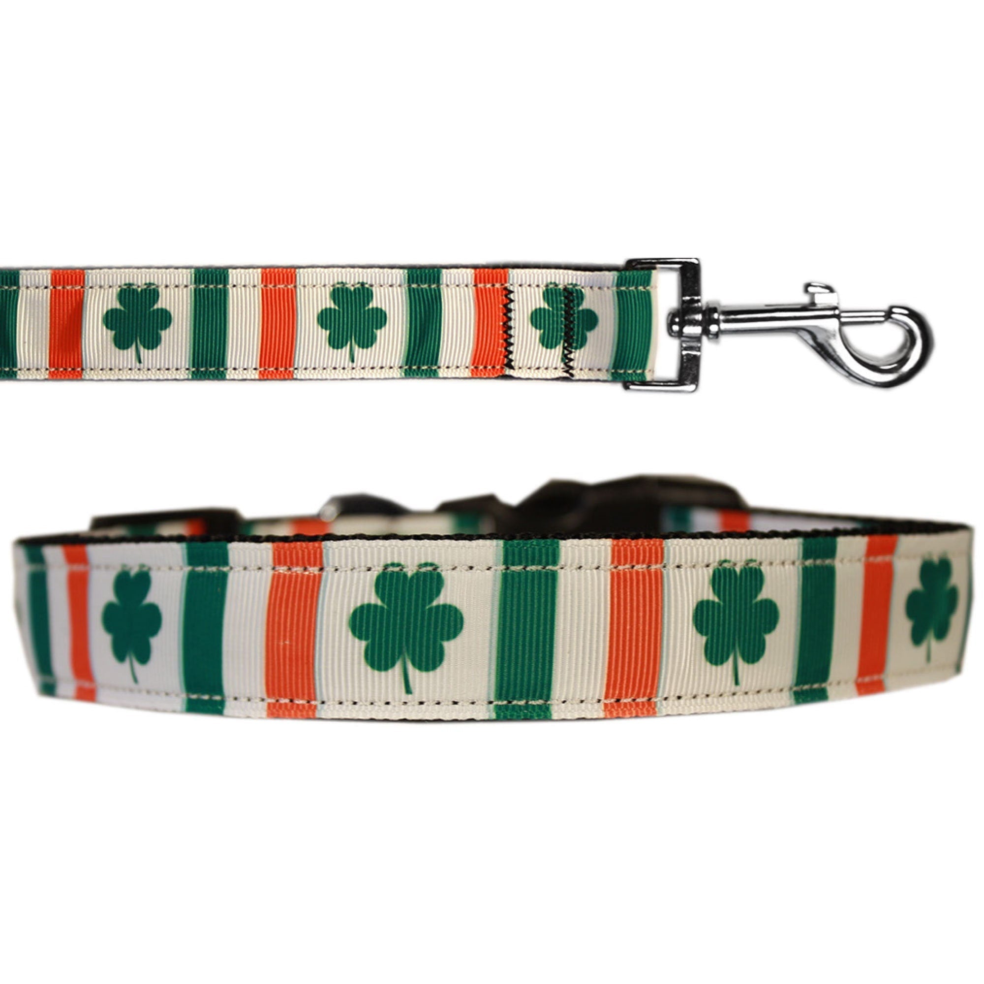 Pet Dog & Cat Nylon Collar or Leash, "Irish Pride"-0