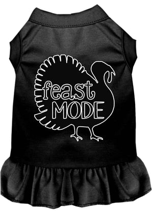 Thanksgiving Pet Dog & Cat Dress Screen Printed, "Feast Mode"-3