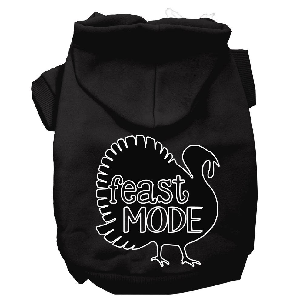 Thanksgiving Pet, Dog and Cat Hoodie Screen Printed, "Feast Mode"-2