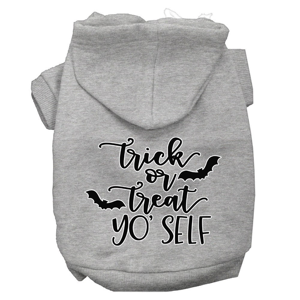 Halloween Pet, Dog & Cat Hoodie Screen Printed, "Trick Or Treat Yo' Self"-9
