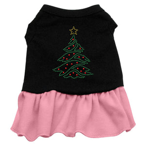 Christmas Pet Dog & Cat Dress Rhinestone, "Christmas Tree"-2