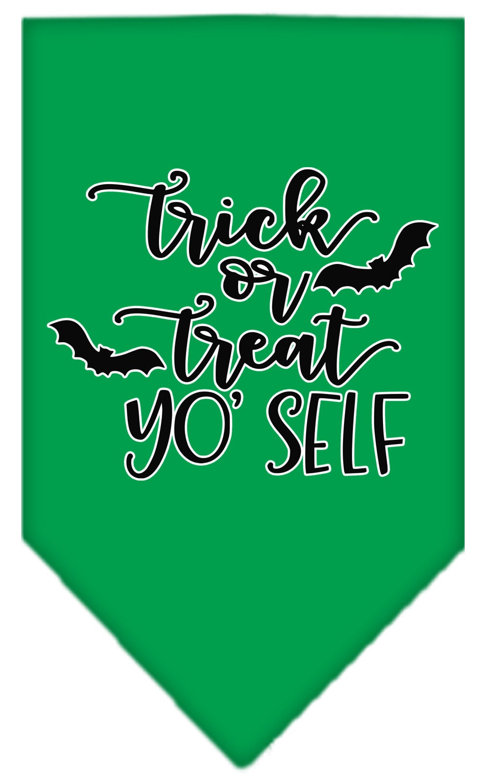 Halloween Pet and Dog Bandana Screen Printed, "Trick Or Treat Yo' Self"-2