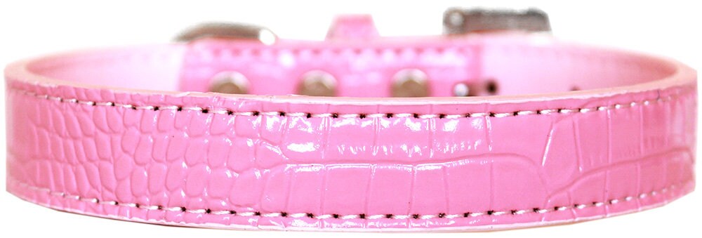 Dog, Puppy & Pet Designer Croc Collar, "Tulsa Plain 3/4" Wide"-2