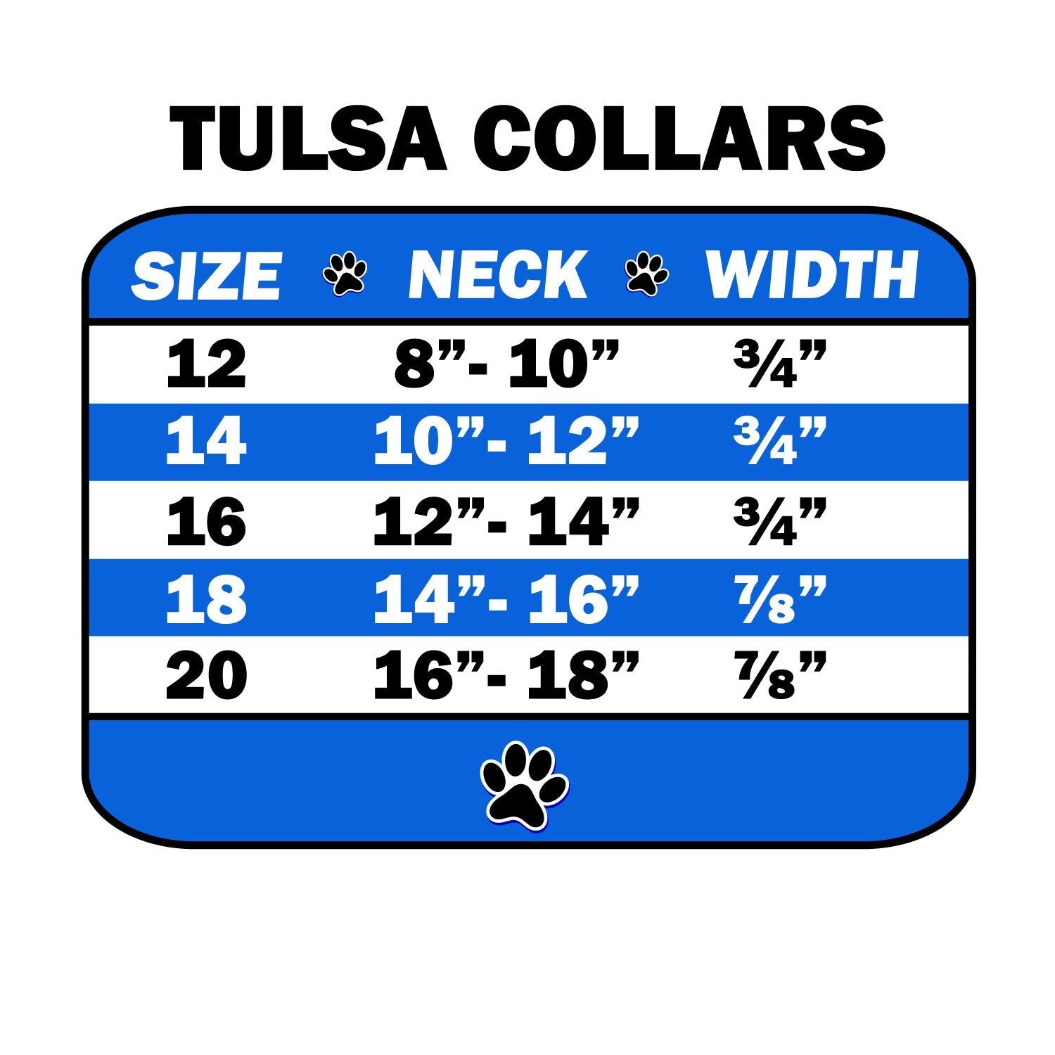 Dog, Puppy & Pet Designer Croc Collar, "Tulsa Plain 3/4" Wide"-1