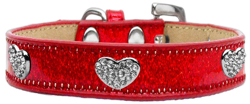 Dog, Puppy & Pet Ice Cream Collar, "Clear Crystal Heart"-11