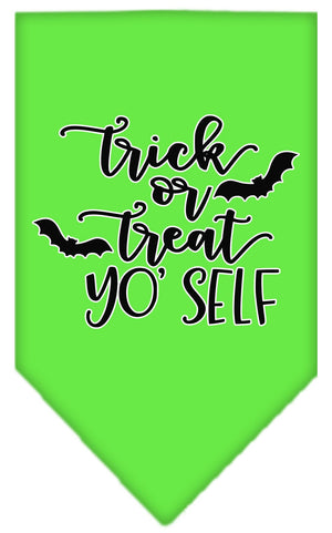 Halloween Pet and Dog Bandana Screen Printed, "Trick Or Treat Yo' Self"-3