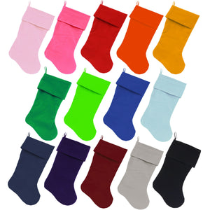 Velvet Christmas Stocking Blank, Plain (Available in 14 colors!)-0