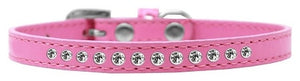 Dog, Puppy & Pet Fashion Collar, "Clear Crystal"-4