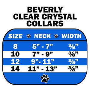 Dog, Puppy & Pet Collar, "Beverly Clear Crystal Jewelry Set"-1