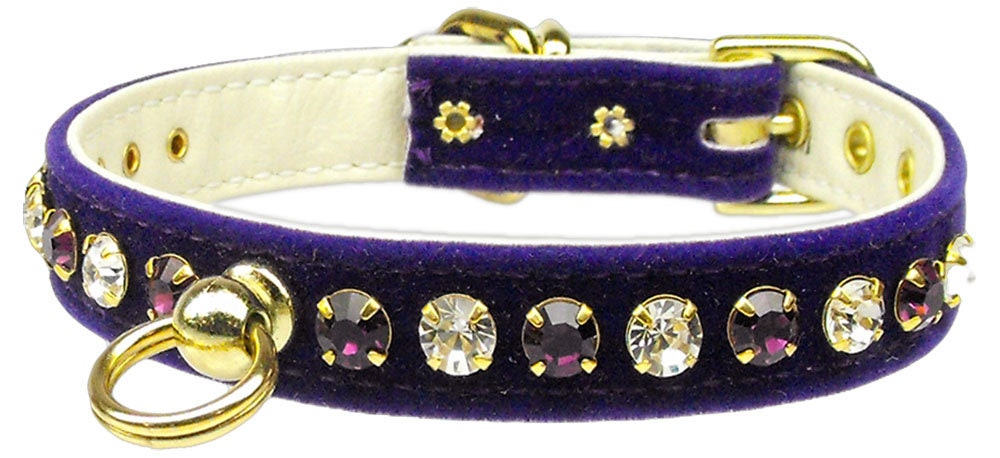 Dog, Puppy and Pet Collar, "Velvet Deluxe"-5