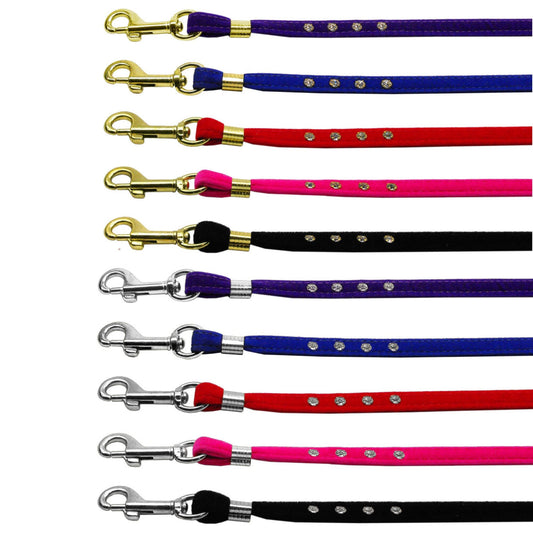 Dog, Puppy & Pet Leash, "Velvet 3/8" Inch Wide"-0