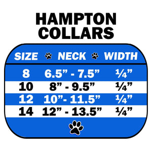 Dog, Puppy & Pet Collar, "Hampton Crystal Flower"-1