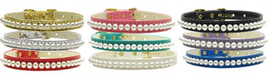 Dog, Puppy & Pet Collar, "3/8" Wide Pearl"-2