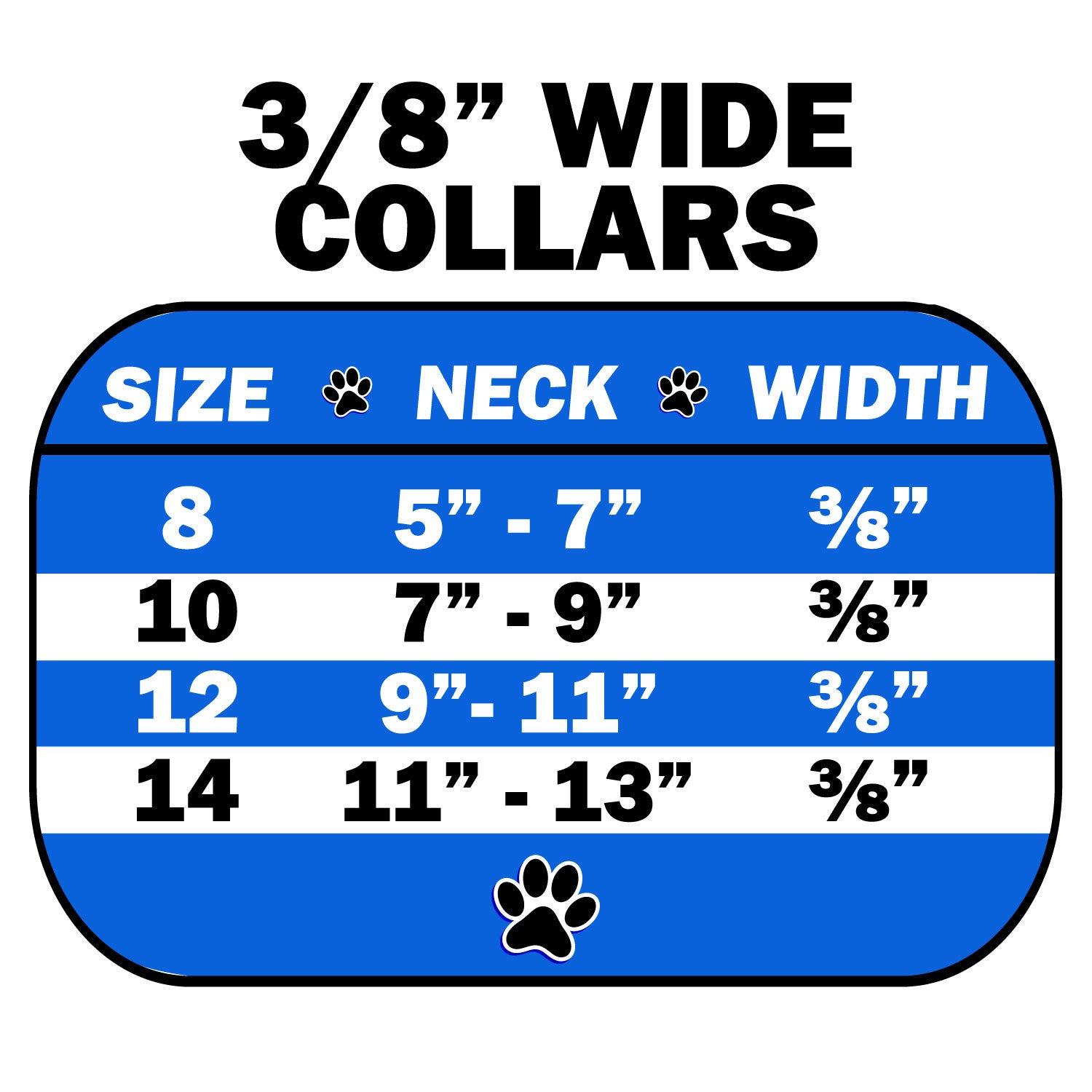 Dog, Puppy & Pet Collar, "3/8" Wide Pearl"-1