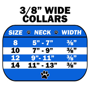 Dog, Puppy & Pet Collar, "3/8" Wide Pearl"-1