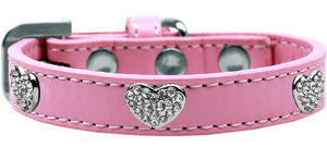 Dog, Puppy & Pet Premium Collar, "Clear Crystal Heart"-7