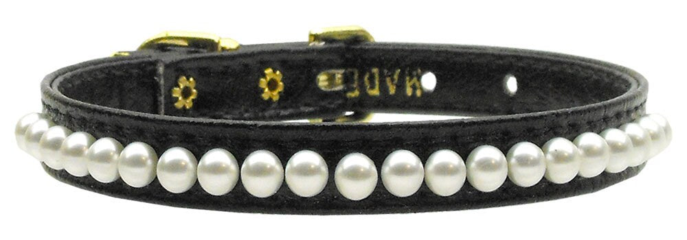 Dog, Puppy & Pet Collar, "3/8" Wide Pearl"-3