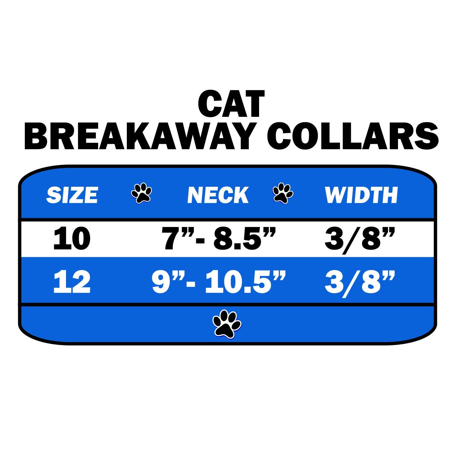 Cat Breakaway Buckle Collar, "One Row Rhinestone"-1