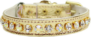 Cat Safety Collar, "One Row Rhinestone Deluxe"-4