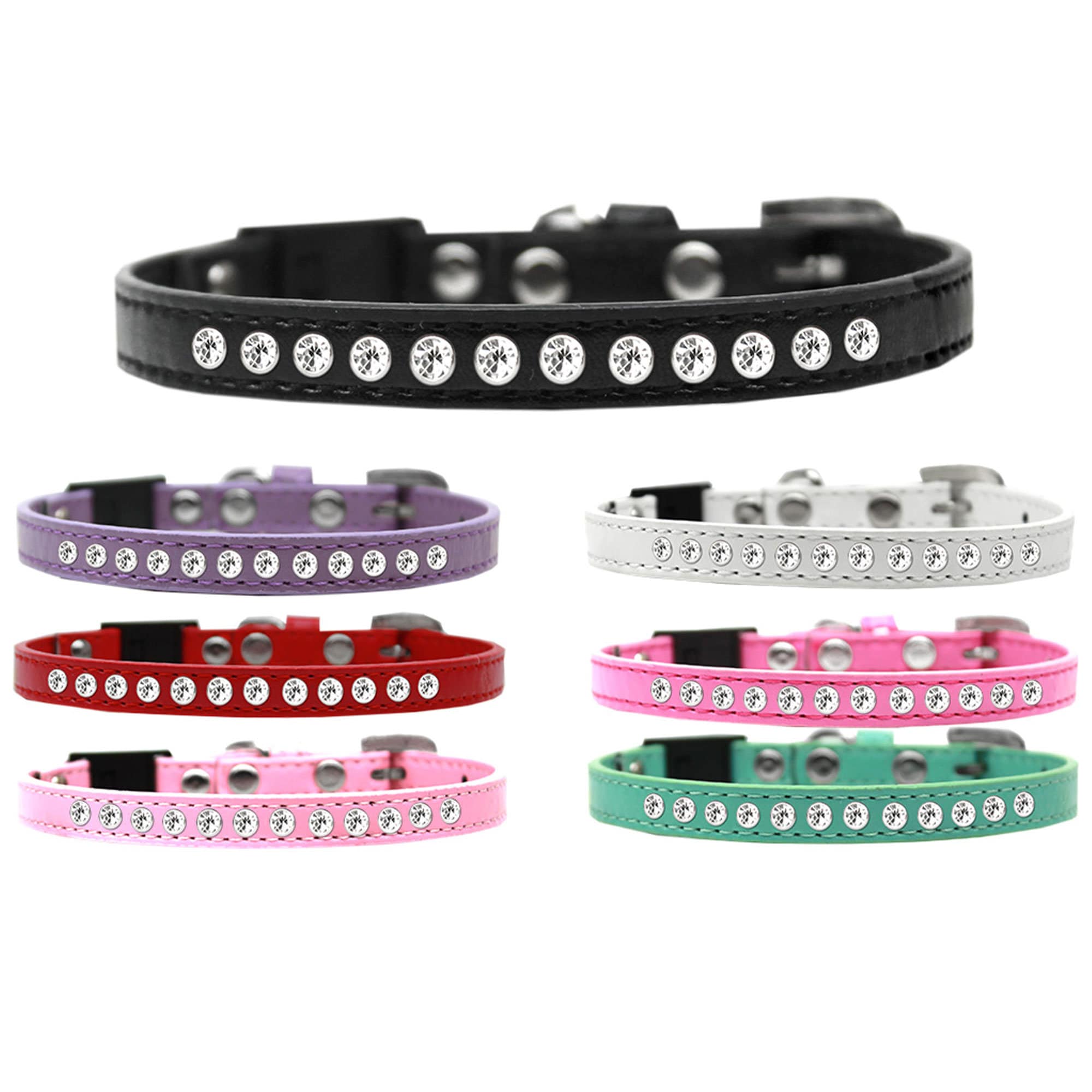 Breakaway Cat Collar, "Clear Jewel"-0