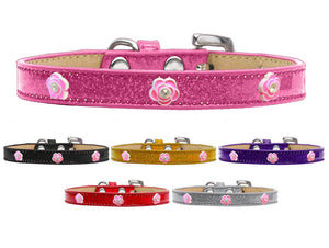 Dog, Puppy & Pet Widget Ice Cream Collar, "Bright Pink Rose"-0