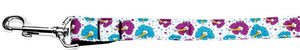 Pet Dog and Cat Nylon Collar or Leash, "Blue & Purple Hibiscus Flowers"-3